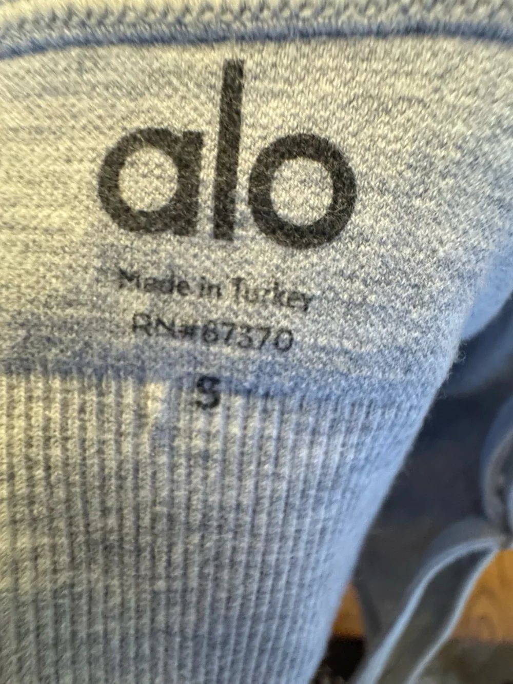 ALO Yoga Light Gray Ribbed Bralette Top‎